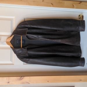 Men's, Leather Jacket, Nautica, Size 46, Excellent Condition, Beautiful Patina,